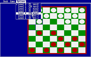 ST Checkers atari screenshot